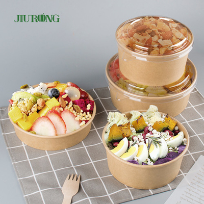 Disposable Christmas Kraft Paper Cup Bowl For Sushi Cookies