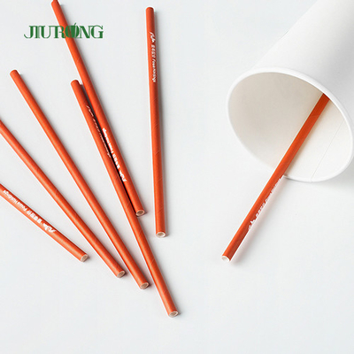 Custom Straight Biodegradable Paper Straw For Fast Food LFGB