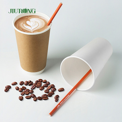 Custom Straight Biodegradable Paper Straw For Fast Food LFGB