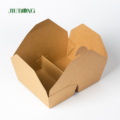 Biodegradable Kraft Paper Togo Box Fast Food Takeaway Packaging Container