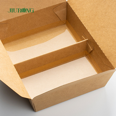 Biodegradable Kraft Paper Togo Box Fast Food Takeaway Packaging Container