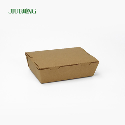 Biodegradable Disposable Paper Food Container Box 900ml Recyclable