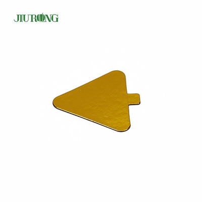 Children DIY Triangle Mini Cake Board golden 93*88mm Food Grade Foil Paper