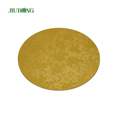 Home Compost 10 Inch Gold Cake Board 24cm Food Grade Corrugated Cake Drum